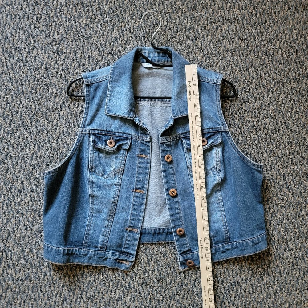 Vintage Highway Jeans Jacket Sleeveless Women’s Jacket Vest Size 1X